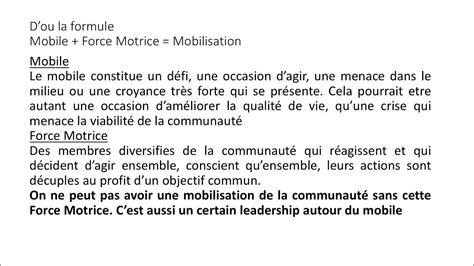 Mobilisation Communautaire Definition Youtube