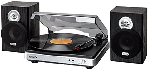 Amazon.com: Jensen Turntable with Built in Speaker Black (JTA-470 ... 