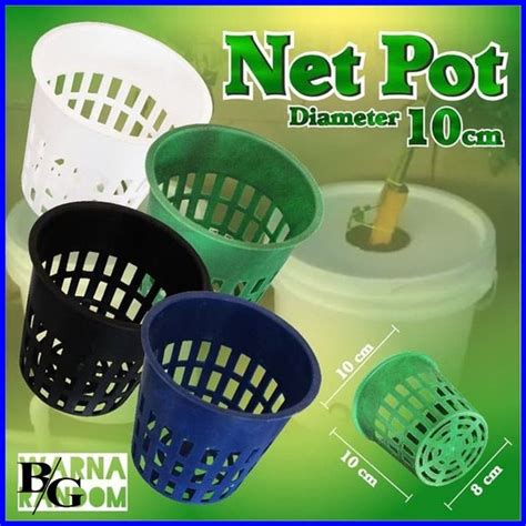 Jual Net Pot Netpot Besar Lubang Hydroponic Hidroponik 10cm Di Lapak