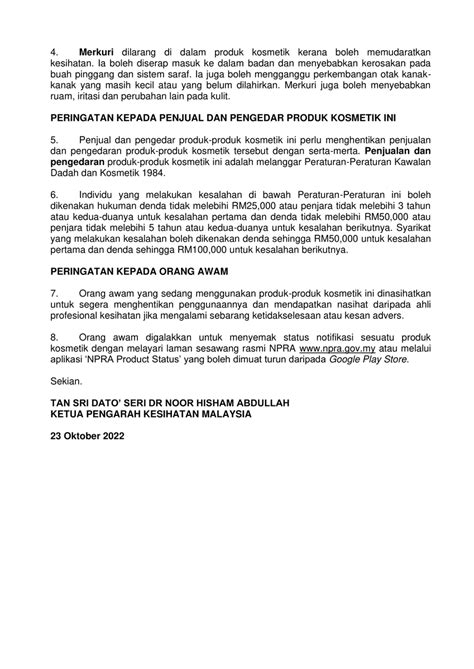 KKMalaysia On Twitter Kenyataan Media Kementerian Kesihatan