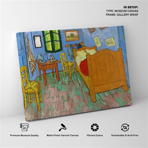 The Bedroom Painting & Wall Art Print by Van Gogh - Dessine Art