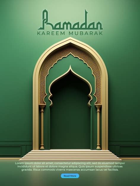 Editable Islamic Ramadan Greeting Card Psd Template Premium Ai Generated Psd