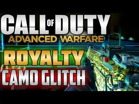 ADVANCED WARFARE ROYALTY CAMO GLITCH TUTORIAL UNPATCHED CoD AW