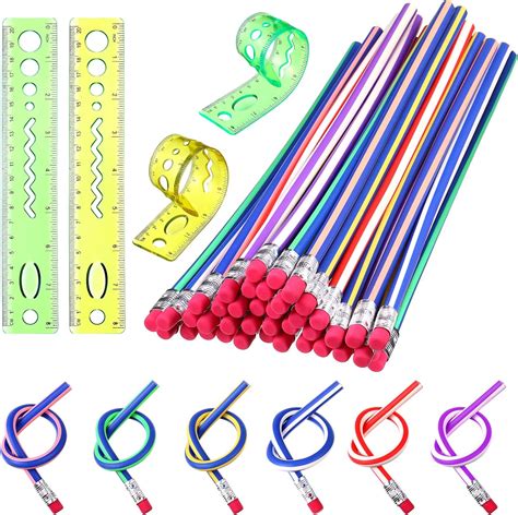 40 Pieces Flexible Bendy Pencils Soft Bendable Pencils 6