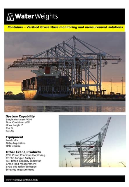 Container Crane Capabilities | PDF