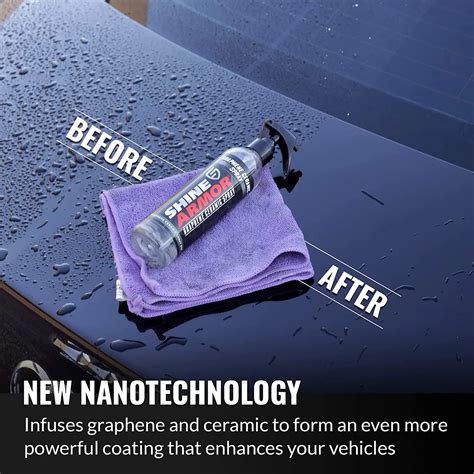 Shine Armor Graphene Ceramic Spray Car Ceramic Coating Polish Glossy And Repel Water Protection