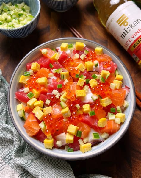 chirashi bowl - smelly lunchbox