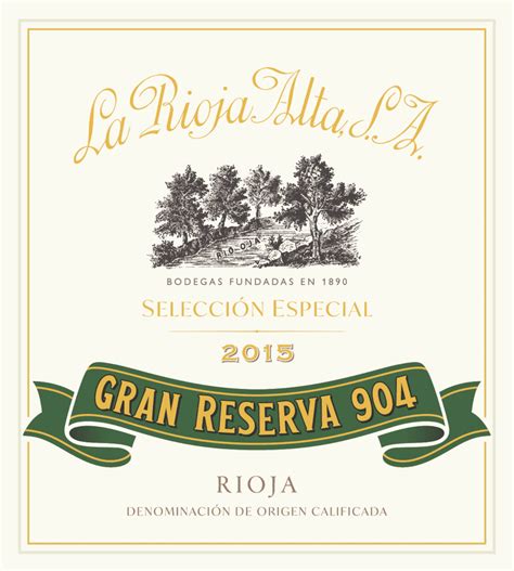 2015 La Rioja Alta Gran Reserva 904 Selección Especial Macarthur