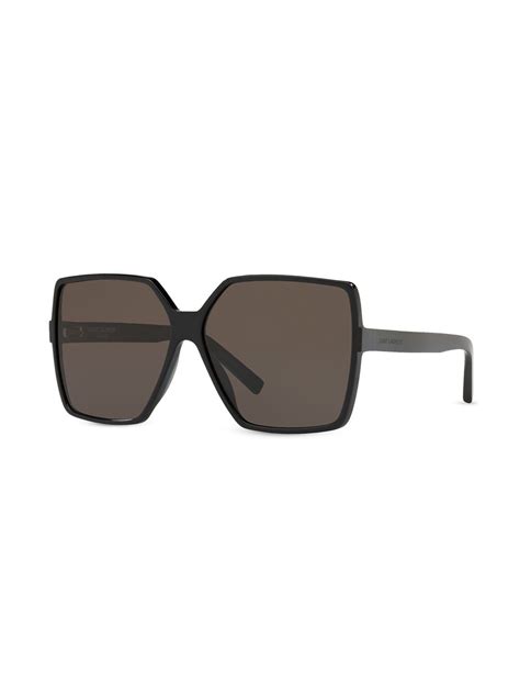 Saint Laurent Eyewear Sonnenbrille Mit Eckigem Gestell Farfetch