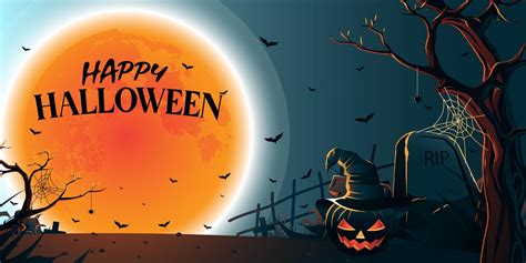 Spooky Banner Vector Art, Icons, and Graphics for Free Download