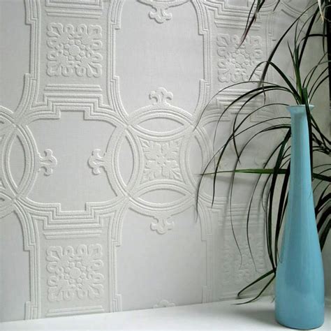 Brewster Wallcovering Anaglypta X 57 Sq Ft Paintable Vinyl Tile