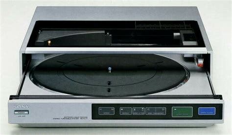 Sony PS FL77 2 Speed Fully Auto Front Loading Turntable 1983 1985