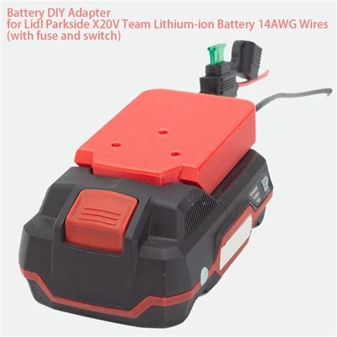 Power Wheels Adapter For Lidl Parkside X20V Team