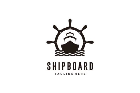 Ship Vintage Ship Wheel Logo Design Graphic by sore88 · Creative Fabrica