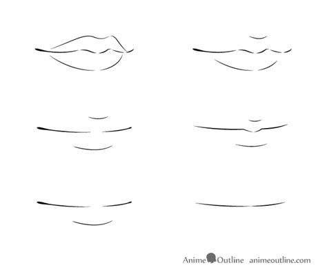 Anime Girl Lips Drawing | Lipstutorial.org