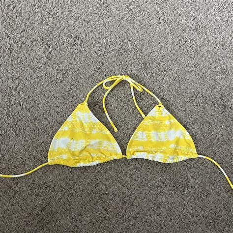 OP Y2k Bikini Top Size Large Tie Bikini No Depop