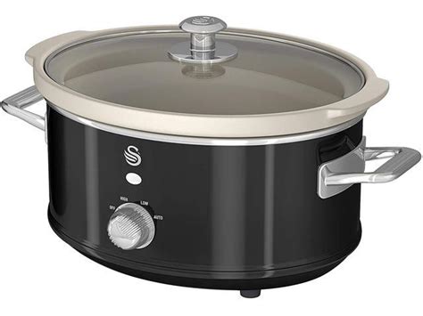 Salton Sf17021bn Black Retro Slow Cooker