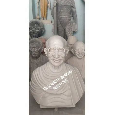 White Marble Mahatma Gandhi Statue For Interior Decor At Rs In