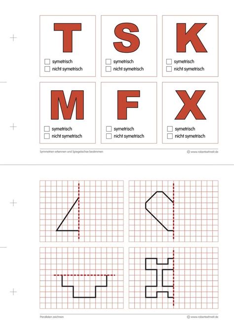 Geometrie Arbeitsblatt A5 Lang Symmetrie Bar Chart Chart Math