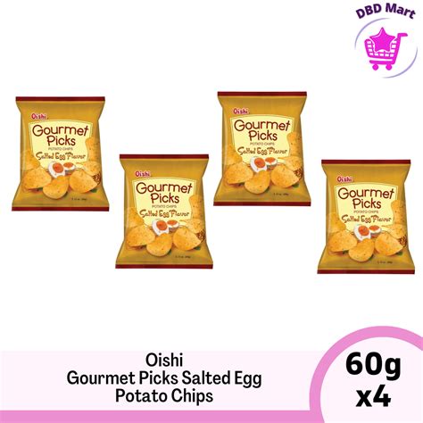 Oishi Gourmet Picks Salted Egg Potato Chips G X Lazada Ph