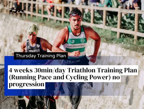 Thursday Training Plan 4 Weeks 30min Day Triathlon Training Plan