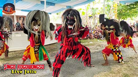 Rampak Tari Buto Barongan Pentas Barongan Singo Rogowongso Live Jetis