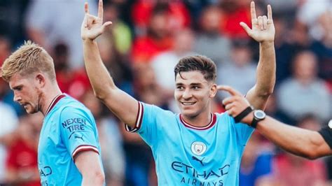 Video Así Fue El Primer Gol De Álvarez En Manchester City Mendovoz