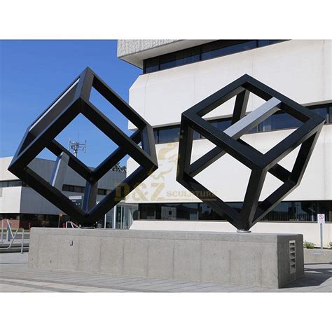 Wholesale Stainless Steel Cube For Square Decorative Geometric Sculpture