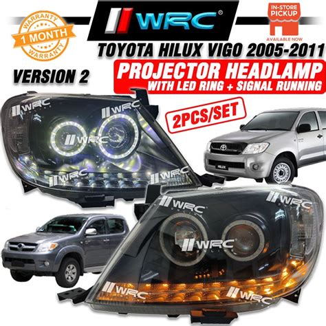 Toyota Hilux Vigo Version Projector Headlamp With Led