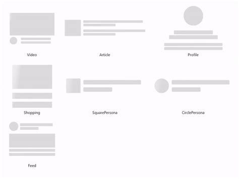 Built In Types Of Winui Shimmer Control Syncfusion