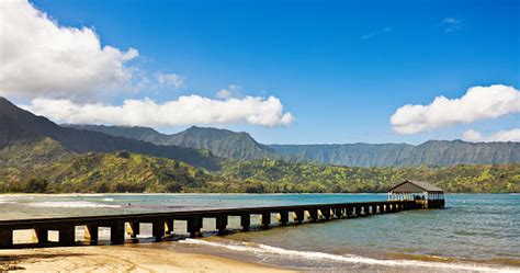 Hanalei Beach At Hanalei Bay Kauai Hawaii Stock Photo - Download Image Now - iStock