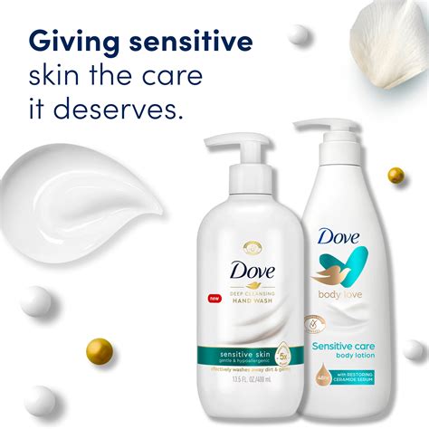 Dove Sensitive Skin Gift Set With Hand Wash Body Lotion For Sensitive