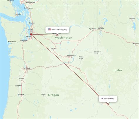 All Flight Routes From Wenatchee To Boise Eat To Boi Flight Routes