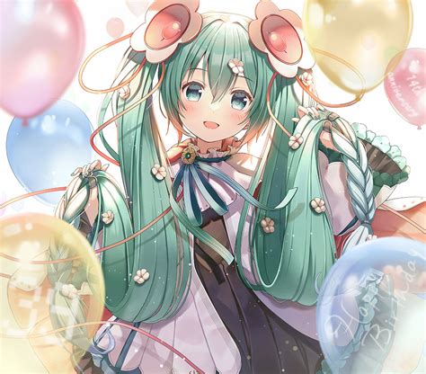 初音ミク Null 「ミクさんおめでとー🥳🎂ずっと大好きだよー 初音ミク生誕祭2021 初音」ののこ例大祭あ10abのイラスト