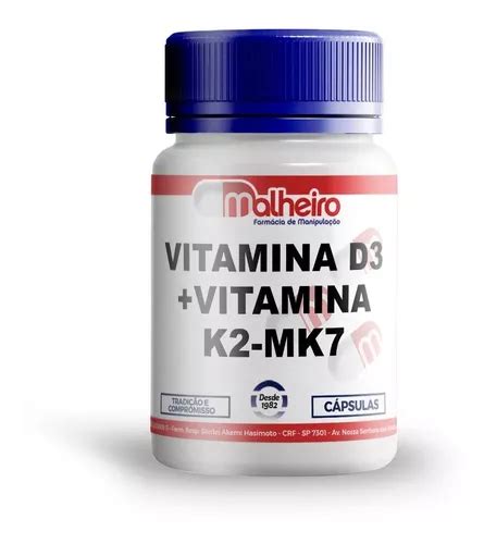 Vitamina D3 10 000 Ui Vitamina K2 Mk7 200 Mcg 90 Cápsulas Mercadolibre