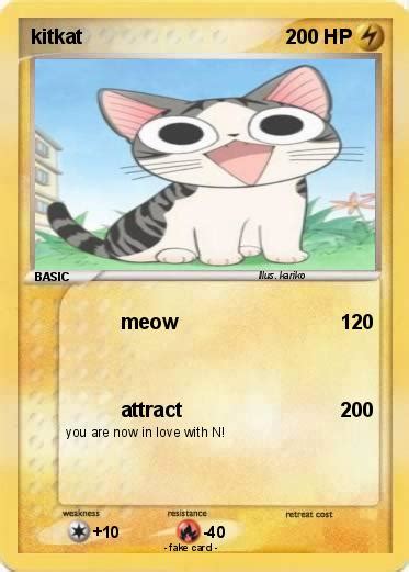 Pok Mon Kitkat Meow My Pokemon Card