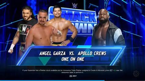 Wwe K Angel Garza With Humberto Carrillo And Santos Escobar Vs