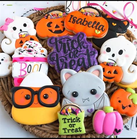 Pin By Krista Wagner On Icing Technique Halloween Cookies Decorated