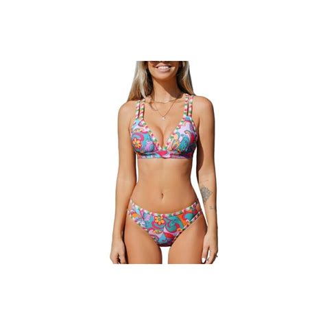 Cupshe Bikini Da Donna Set Due Pezzi Costumi Da Bagno Strappy Vita