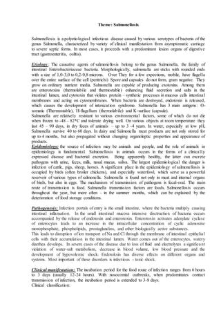 Salmonellosis PDF