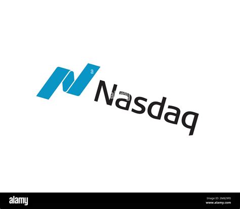 Nasdaq, rotated logo, white background B Stock Photo - Alamy