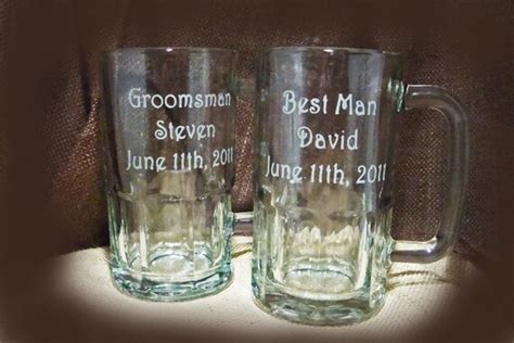 Personalized Beer Mugs For Your Wedding Party Custom Beer Etsy