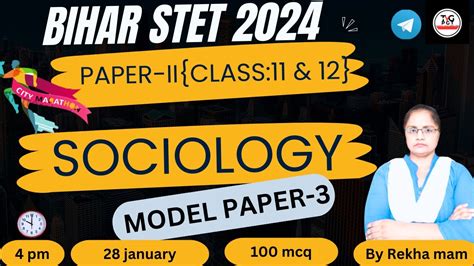 Bihar Stet Ii Sociology Papet Ii Class Ii Bihar Pgt