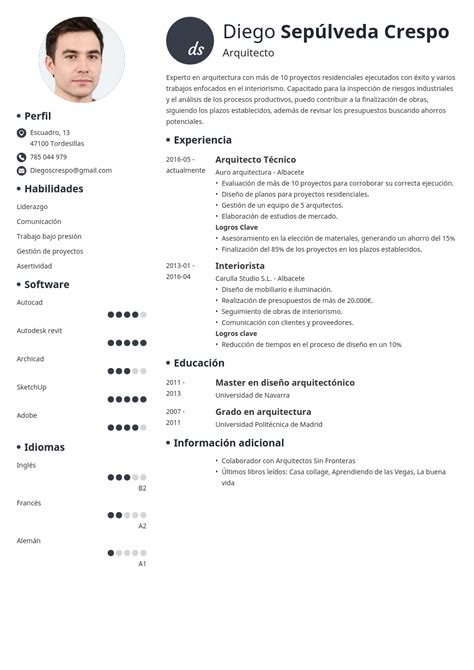 Ejemplo De Cv Para Arquitecto Ejemplos De Cv Arquitectos Curriculum Images