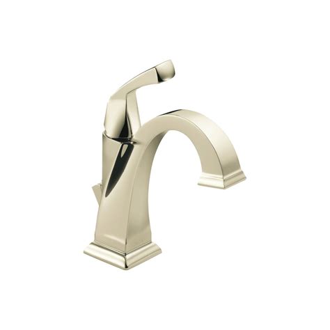 Delta Dryden Single Hole 1 Handle Mid Arc Bathroom Faucet In Polished Finish With Lever Ha