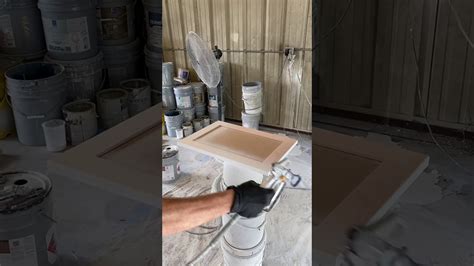 How To Spray Cabinet Doors With An Airless Paint Sprayer Youtube