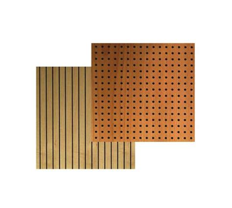 Ag Acoustic Sound Absorption Timber Grooved Perforated Slotted