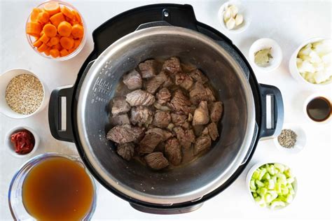 Instant Pot Beef Barley Soup Kristines Kitchen