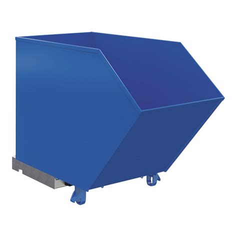 Vestil Cubic Yard Heavy Duty Low Profile Self Dumping Steel