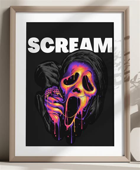 Scream Ghostface Printable Wall Art Ghostface Wall Print Scream